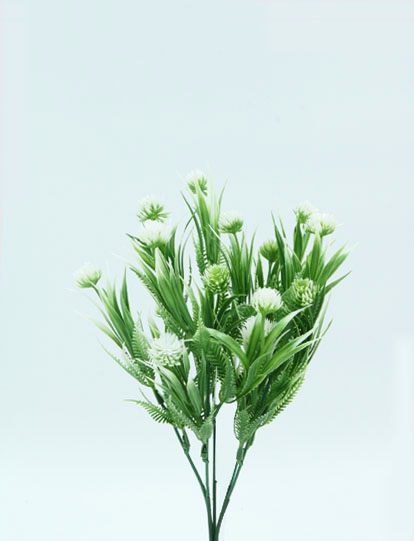 HIERBA DE SAPO FLOWERS X5 32CM WHITE