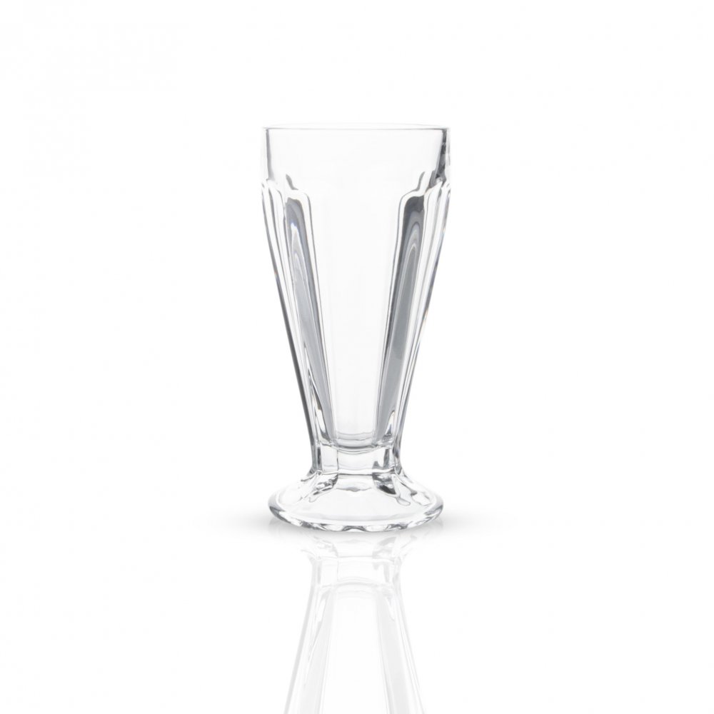 SET X 6 VASOS VIDRIO 415 ML RAYADO 8 X 19