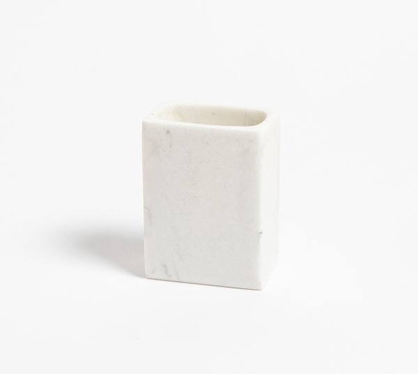 PORTACEPILLO RECTANGULAR NACARADO BLANCO 10X8CM