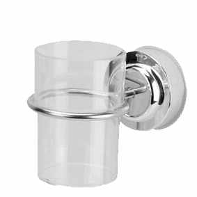 PORTA VASO BAÑO ACERO INOX CON VENTOSA