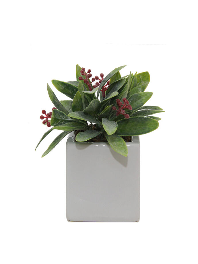 MACETAS DE PLANTAS ARTIFICIALES DECORATIVAS 7X7X16 CM. MCC7052