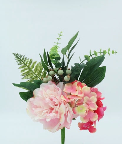 HYDRANGEA BERRY SPRAY 40 CM. PINK GREEN