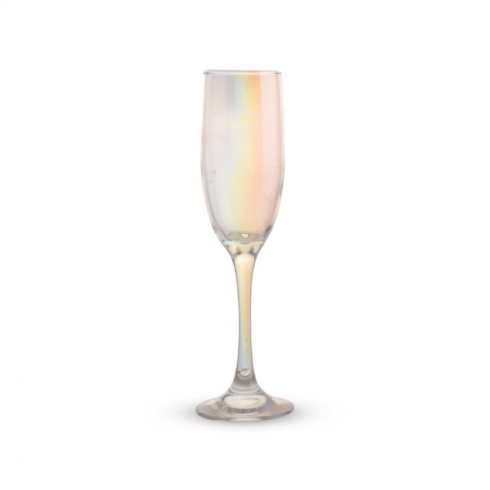 COPA DE CHAMPAGNE SIENA PERLADA 5,1X22CM 250ML DE VIDRIO