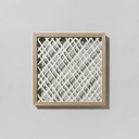 CUADRO VIDRIOS TEJIDO 40X40 CM VASSA HOME