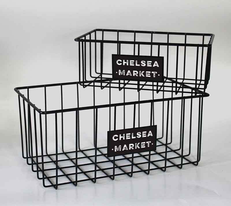 SET X 2 CANASTOS RECTANGULARES CHELSEA MARKET 34 X 19.5 X 15 / 26 X 15 X 10 CM  