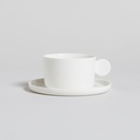 TAZA Y PLATO CAPRI 200 ML VASSA HOME