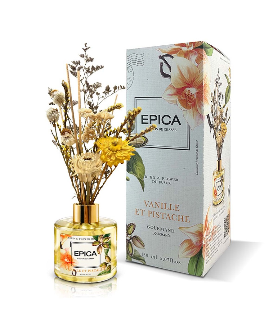 DIFUSOR DE VAINILLA Y PISTACHO DE 150 ML EPICA