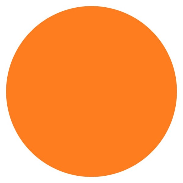 INDIVIDUAL PVC REDONDO 40 CM NARANJA