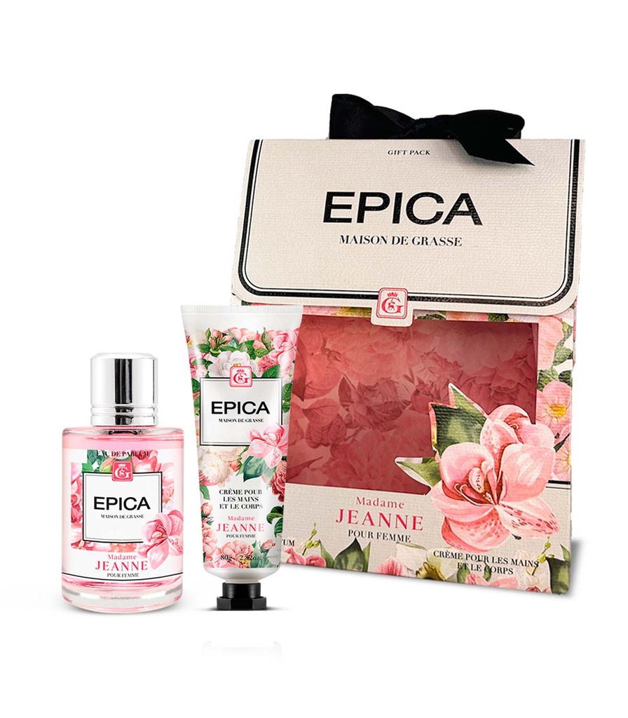 ESTUCHE DUO JEANNE EAU DE PARFUM Y CREMA CORPORAL Y DE MANOS EPICA