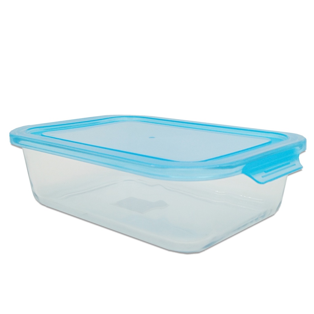 CONTENEDOR RECTANGULAR DE VIDRIO 1520 ML 22.5 X 17 CM