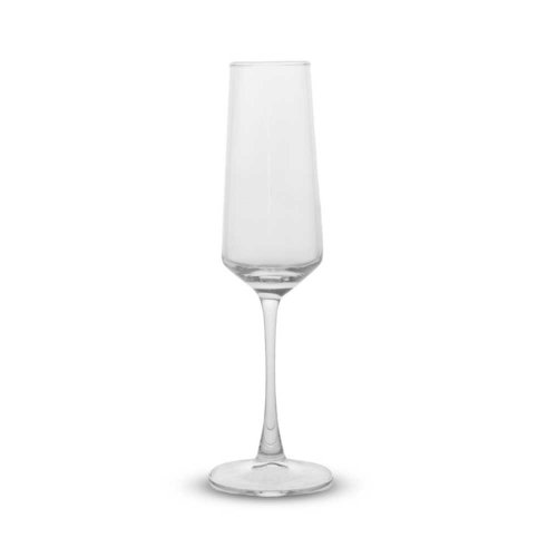 SET X6 COPAS DE CHAMPAGNE TRANSPARENTES 250ML 4,5X24,5CM DE VIDRIO