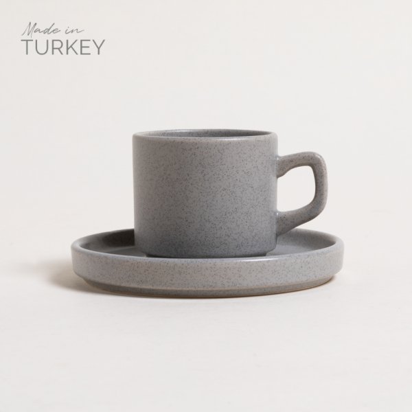 TAZA Y PLATO NET GRANITE 184 ML