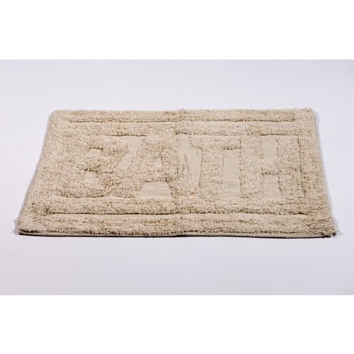 ALFOMBRA DE BAÑO 40 X 60 CM BATH CON RAYAS OBLICUAS NATURAL