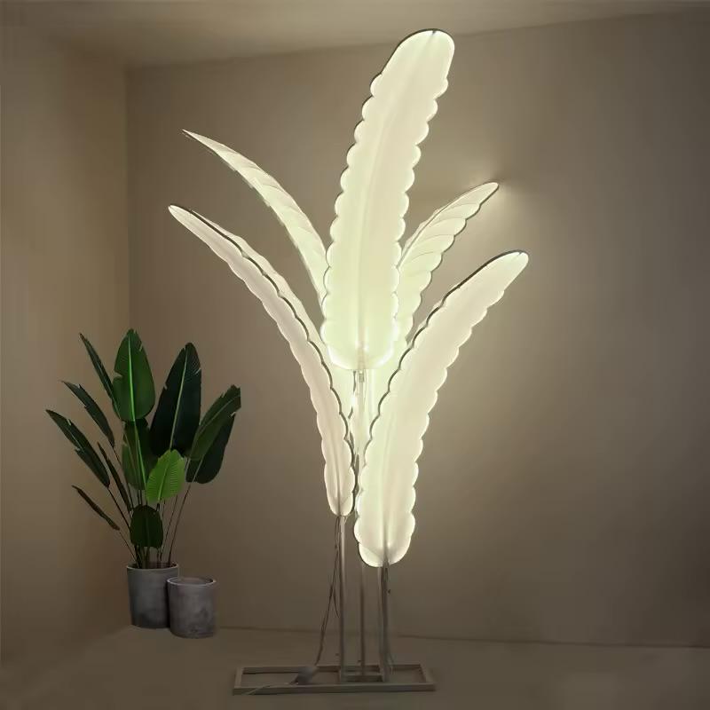 5 HOJAS CON LUCES LED CALIDA 2,5 MTS 220V