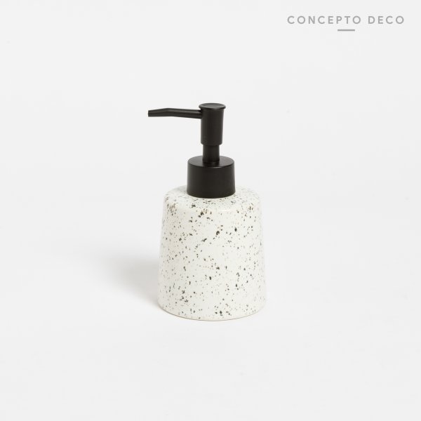 DISPENSER CERÁMICA CONICO RECTO BLANCO GOTA 15CM