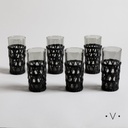SET X 6 VASOS MAJA BLACK 420 ML VASSA HOME