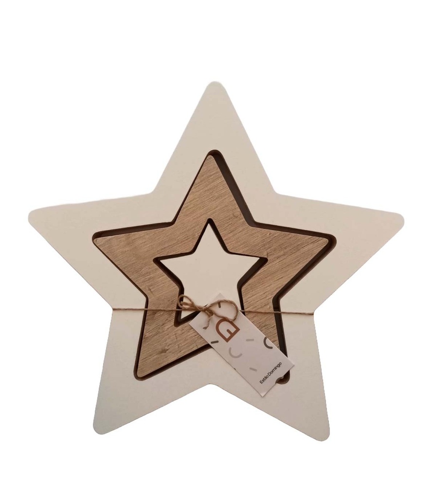 JUEGO DE ESTRELLAS X 3 ENCASTRABLE 23CM  ESTILO DOMINGO
