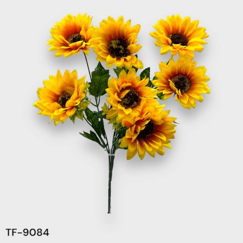 RAMO DE GIRASOL X 7 47 CM