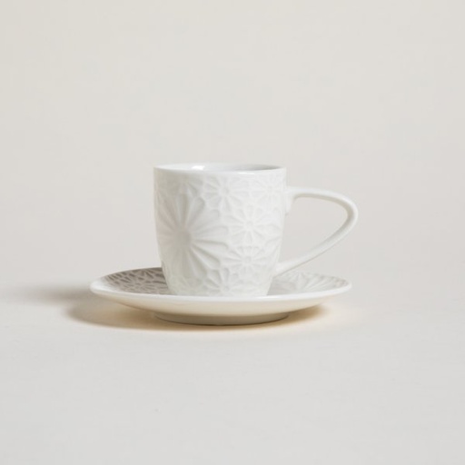 [411029] TAZA CON PLATO MARGARITA 100 ML