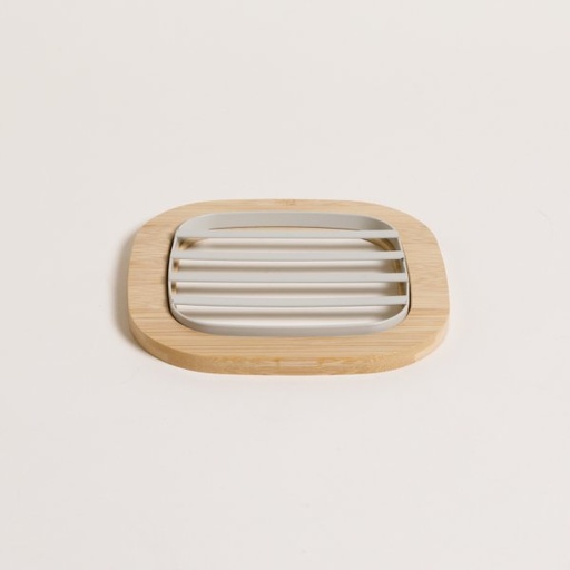 [411172] POSA PAVA GRIS BASE BAMBOO 17X17 CM