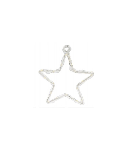 [131193] KIH ESTRELLA 20 CM METAL LUZ LED CALIDA C/TIMER