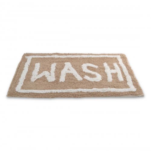 [380227] ALFOMBRA DE BAÑO 40 X 60 CM WASH BEIGE