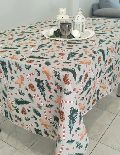 [316156] MANTEL 140 X 250 TROPICAL ESTAMPADO GINGER