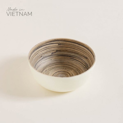 [4111201] BOWL DE BAMBOO TUAN CREAM 24X10 CM