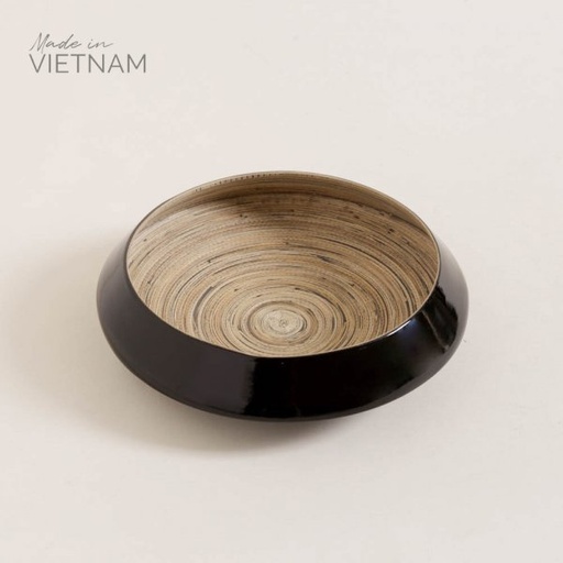 [4111206] BOWL DE BAMBOO TUAN BLACK 27X7 CM