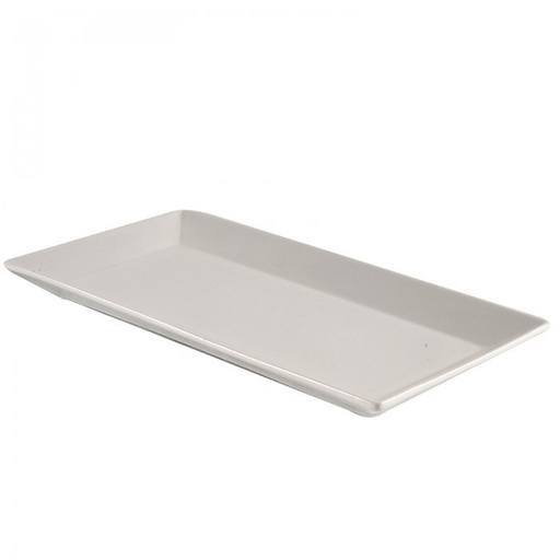 [414687] BANDEJA PORCELANA BCA. / MED.: 29*6CM