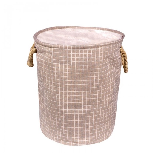 [414696] CANASTO PARA ROPA, COLOR BEIGE / MED.: 35X40CM.