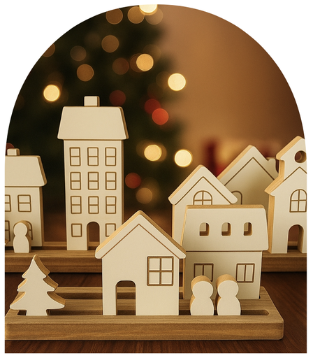 [131646] BOX ALDEA NAVIDEÑA ESTILO DOMINGO