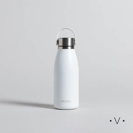 [411842] BOTELLA TERMICA DE ACERO ALLEN WHITE 350 ML VASSA HOME