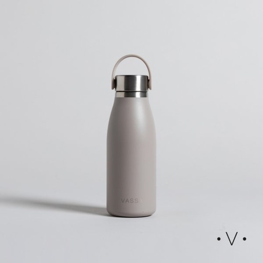 [411847] BOTELLA TERMICA DE ACERO ALLEN GREY 350 ML VASSA HOME