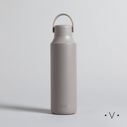[411856] BOTELLA TERMICA DE ACERO JORNET GREY 600 ML VASSA HOME
