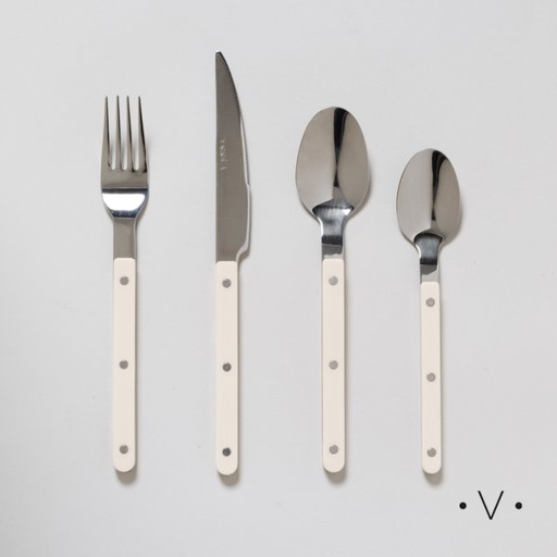 [411871] SET DE CUBIERTOS TOSCANA WHITE X 24 PIEZAS VASSA HOME