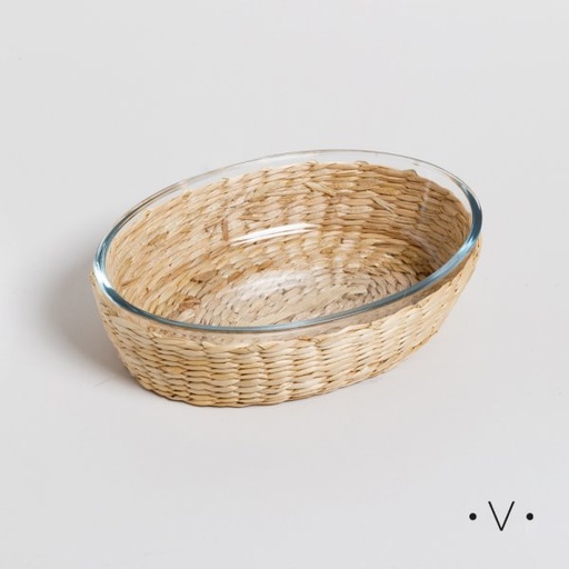 [4112874] FUENTE OVAL DE BOROSILICATO PARA HORNO 25,5X17,5 CM VASSA HOME