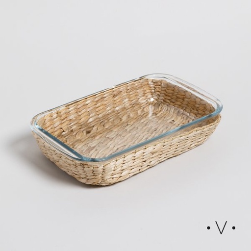 [4112878] FUENTE RECTANGULAR DE BOROSILICATO PARA HORNO 29,5X17 CM VASSA HOME