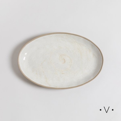[4112884] BANDEJA OVAL BIDART 34,5X23 CM VASSA HOME