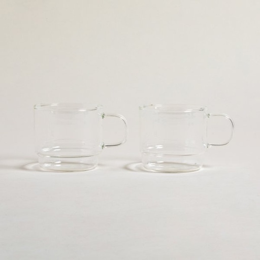 [4112983] SET X 2 MUGS NET BOROSILICATO 230 ML
