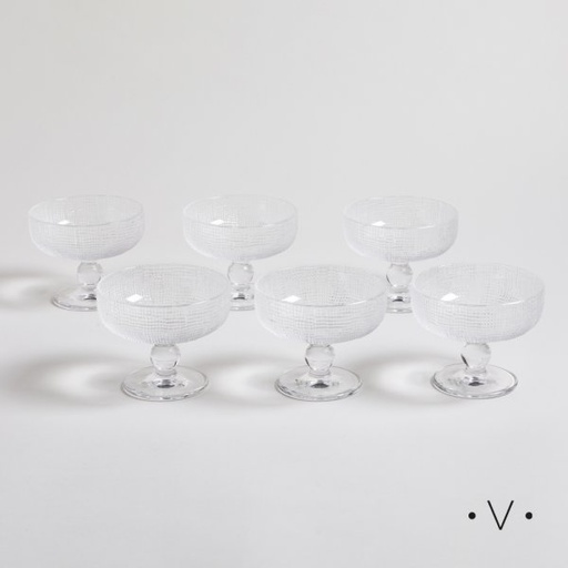 [4112992] SET X 6 COPAS DE POSTRE SELMA 290 ML VASSA HOME
