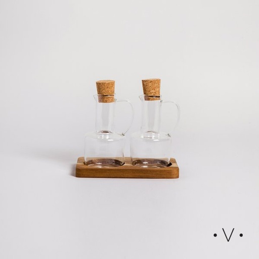 [4113062] SET DE ACEITERA Y VINAGRERA CON ASA 200 ML VASSA HOME