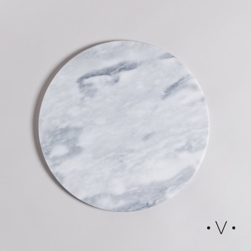 [4113187] BANDEJA REDONDA DE MARMOL 1,5X30 CM VASSA HOME