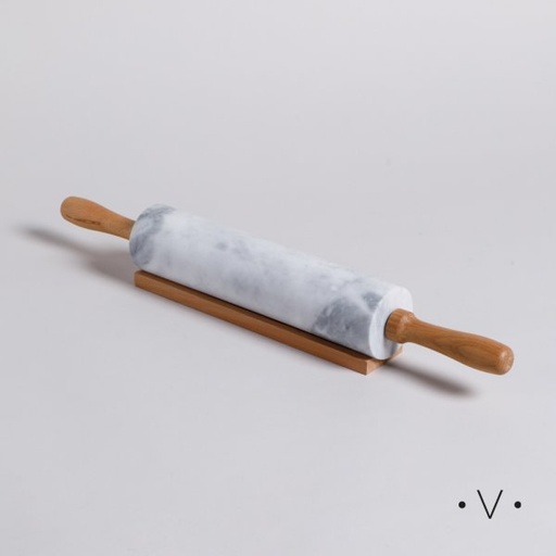 [4113232] PALO DE AMASAR DE MARMOL 46 CM VASSA HOME 