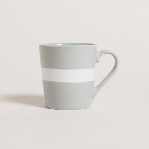 [4113300] MUG DE PORCELANA ASMARA GRIS 350 ML