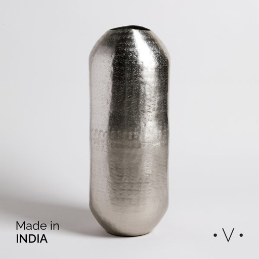 [4113359] JARRON BHIMA PLATA 18,5X40,5 CM VASSA HOME