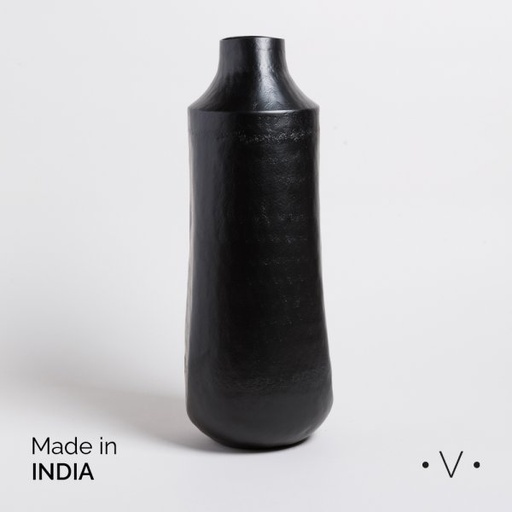 [4113368] JARRON BHIMA NEGRO 19X41,5 CM VASSA HOME