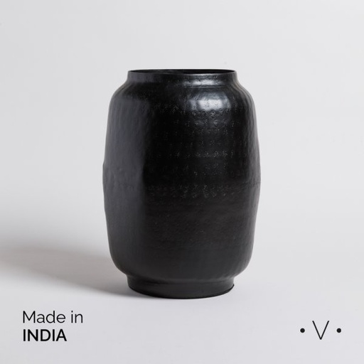 [4113373] JARRON BHIMA NEGRO 23X33 CM VASSA HOME