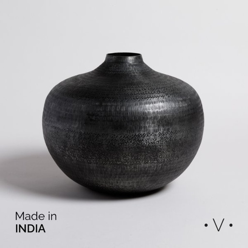 [4113377] JARRON BHIMA GRAFITO 30X24 CM VASSA HOME