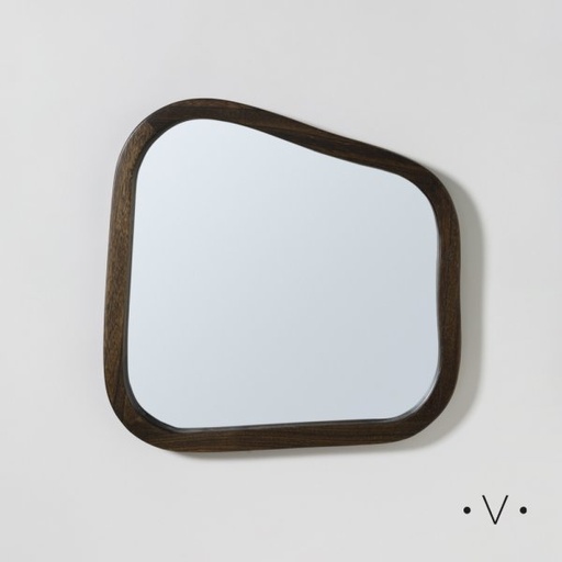 [4113399] ESPEJO ASIM…TRICO DARK WOOD 49X49 CM VASSA HOME